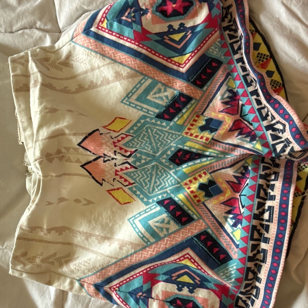 Flying Tomato Vibrant Geometric Skirt